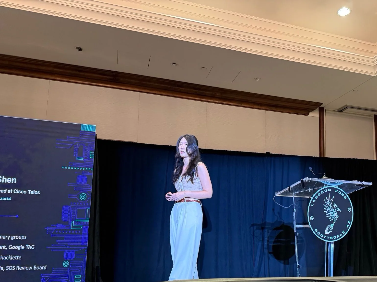Ashley Shen introduced at LABScon 2025